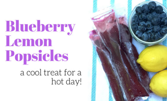 Blueberry lemon popsicles - a cool treat for a hot day! #Nutrition #Naturopathic
