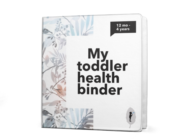 My Toddler Health Binder - an organizational solution for your toddler's healthcare!